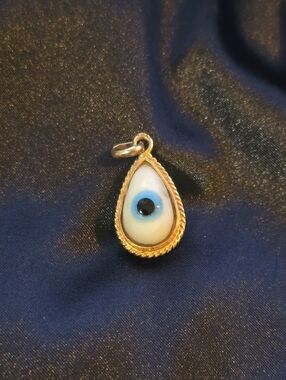 Antique 14k Gold Evil Eye Pendant